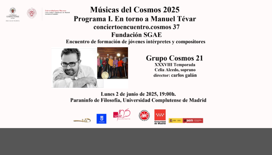 Músicas del Cosmos 2025